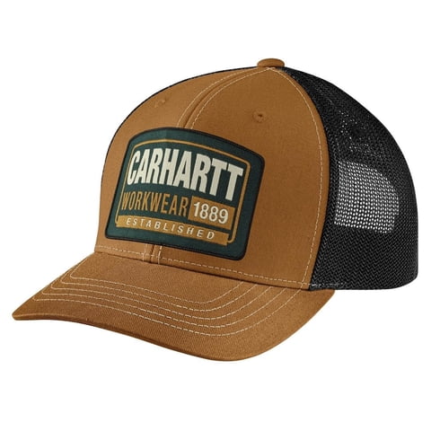 Parche De Tela De Trabajo Cap Carhartt Con Malla En La Parte Trasera Para Hombre