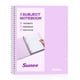 thumbnail image 1 of Cuaderno de espiral SUNEE 20x25 cm 100 hojas color púrpura, 1 of 8