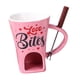 thumbnail image 4 of Taza Para Fondue De Chocolate Con Tenedor, Taza Personal Para Derretir Queso Para Fiestas Y Acampadas, Color Rosa, 4 of 5