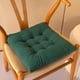 thumbnail image 1 of Xiao Hua Cojín de Asiento de Pana Verde Oscuro -2 Piezas, Cojín de Asiento Cómodo de 19.69 X 19.69 Pulgadas con Lazo, Adecuado para Restaurante Cocina, Decoración Del Hogar Estilo Casa de Campo rural, 1 of 4