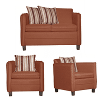 Ruzam Mobel - Juego De Living 2 1 1 Barcelona Terracota