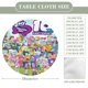 thumbnail image 2 of Equestria Girls theme Fitted Round Tablecloths Elastic Edged Table Covers Waterproof Table Cloth For Kitchen Holiday Party Tables Decor 120cm, 2 of 6