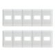 thumbnail image 1 of Pack 10 Placa Simple Con Soporte Blanco, 1 of 4