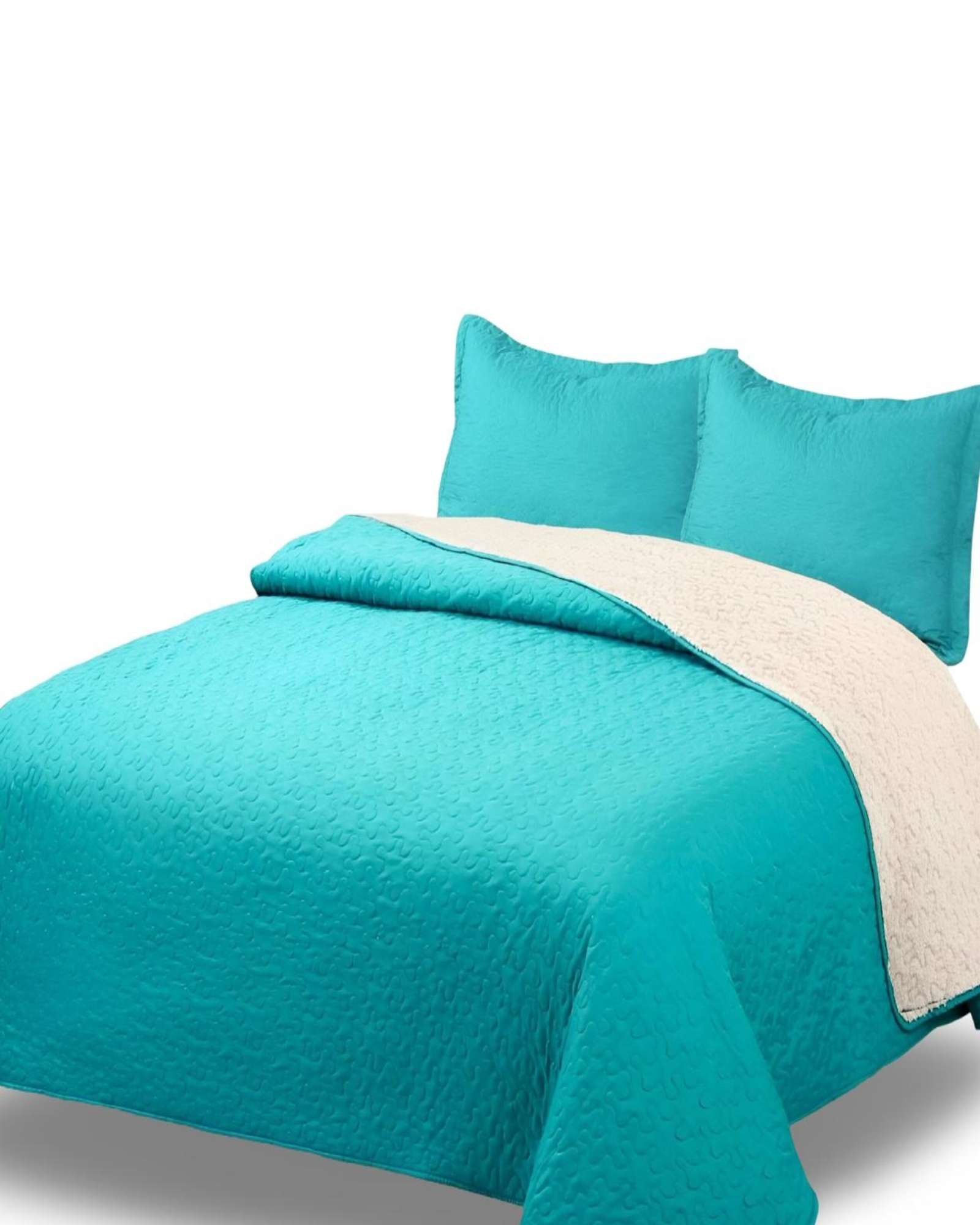 Genérico - Cubrecama Quilt Sherpa Plaza Y Media 180X230 8