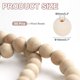 thumbnail image 2 of Uxcell 50Pcs 18mm Cuentas de Madera, Cuentas Naturales de Madera Sin Terminar Cuentas Espaciadoras Redondas de Madera para Hacer Joyas de Pulseras, 2 of 6
