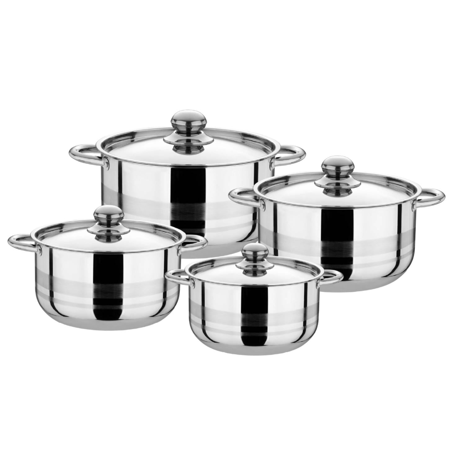 Bateria De Cocina Acero Inoxidable 4 Ollas Induccion Norplat