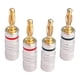 thumbnail image 1 of 4 Conectores Banana De 4 Mm Para Sistemas De Sonido Con Receptor De Audio., 1 of 5