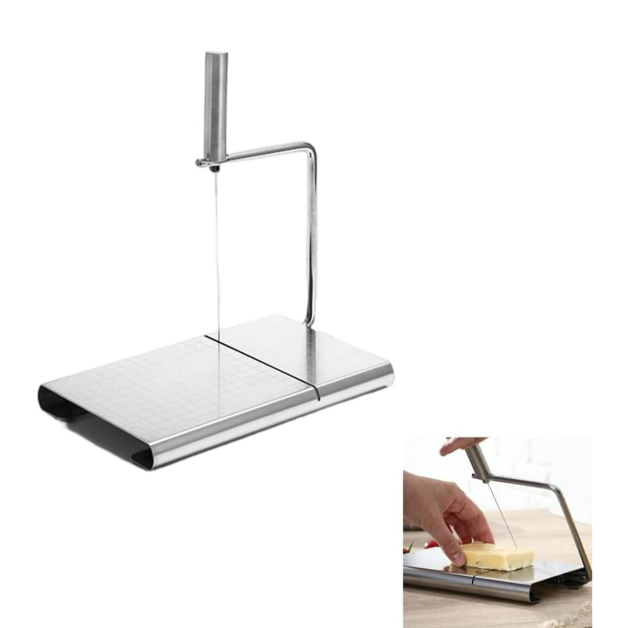 Genérico - Rebanador Manual De Queso Y Jamón Plateado