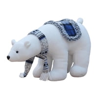 Magideal - Muñeco De Decoración Navideña, Adorno Para Alféizar De Ventana, Regalo De Cumpleaños Para Niños Y Adultos, Regalo Navideño Con Temática Ártica, Estatu Oso Polar