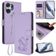 thumbnail image 2 of Funda Billetera con Relieve de Gato para Honor X6D, Lila Claro, 2 of 6