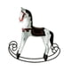 thumbnail image 5 of Figura De Caballo Mecedor De Madera, Estatua De Caballo Mecedor Para Jardín, Sala De Estar, Decoración Del Hogar, Rojo Y Blanco, 5 of 5