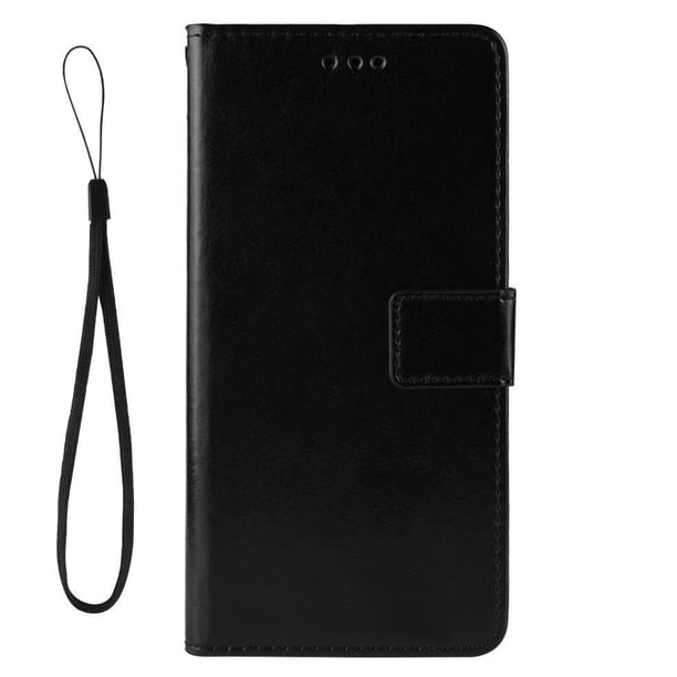 Funda tipo libro para Xiaomi Poco M3, cartera todo‑en‑uno, funda multifuncional con tarjetero y correa de muñeca desmontable