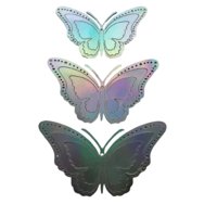 Genérico - Mariposas Decorativas Purpura Tornasol 12Pcs Violeta