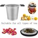 thumbnail image 4 of Xiao Hua Filtro de Té de 2 Piezas, Canasta de Té de Acero Inoxidable, Colocado en una Taza, Infusor de Té Suelto, Difusor de Té de Malla Fina, Filtro de Té de Mango Largo, Infusor de Té, 4 of 4