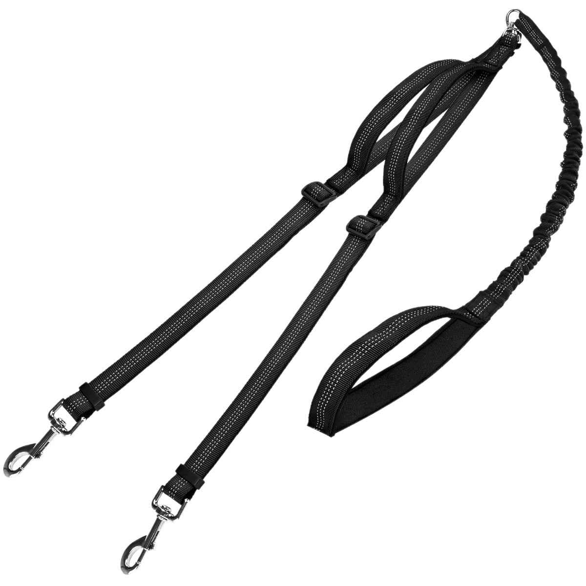 Xusx111 - Doble Correa Para Perros, Sin Enredo Doble Correa, Plomo Reflectante De Entrenamiento Para Caminar, Manijas Acolchadas Cómodas Para 2 Perros