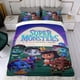 thumbnail image 4 of Súper Monstruos Conjunto de sábanas temático, trío de piezas, cómodo y amigable con la piel, diseño único, regalo de decoración para el hogar para familiares, amigos y fans,135cm *200cm, 4 of 6