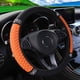 thumbnail image 2 of Funda para volante de coche con diamantes de imitación en color tridimensional bordados en cuero sin anillo interior, adecuada para mujeres de 14,5 a 15 pulgadas, 2 of 5