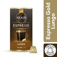 Capsulas Café Espresso Lungo Compatible Con Nespresso 10 Un Gold