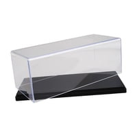 Magideal - Vitrina De Acrílico Transparente A Escala 1:43, Estuche De Exposición Protector Para Coche, Estuche De Exposición Apilable, Estuche De Exposición De F Negro 15X76X63 Cm