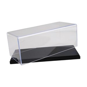 Magideal - Vitrina De Acrílico Transparente A Escala 1:43, Estuche De Exposición Protector Para Coche, Estuche De Exposición Apilable, Estuche De Exposición De F Negro 15X76X63 Cm