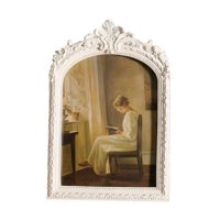 Bothyi - Marco De Fotos De Resina Para Colgar En La Pared, 15 X 20 Cm, Para Pasillo, Boda, Color Blanco