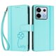 thumbnail image 3 of Funda Cartera Trébol para Xiaomi Poco X6 con Ranuras Tarjetas y Carga Inalámbrica Verde menta, 3 of 6