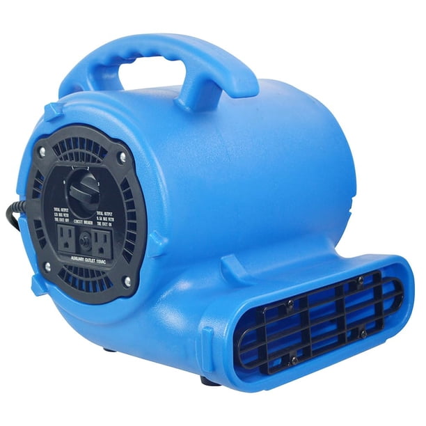 Ventilador de piso BLOTEK, 1/2 HP, 2200 CFM, Speed Air Mover, secador de alfombras