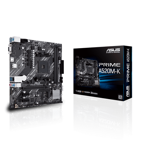 Eyl Store - Placa Madre Asus Prime A520m-k Am4 Ddr4 M.2 Hdmi Vga Micro Atx