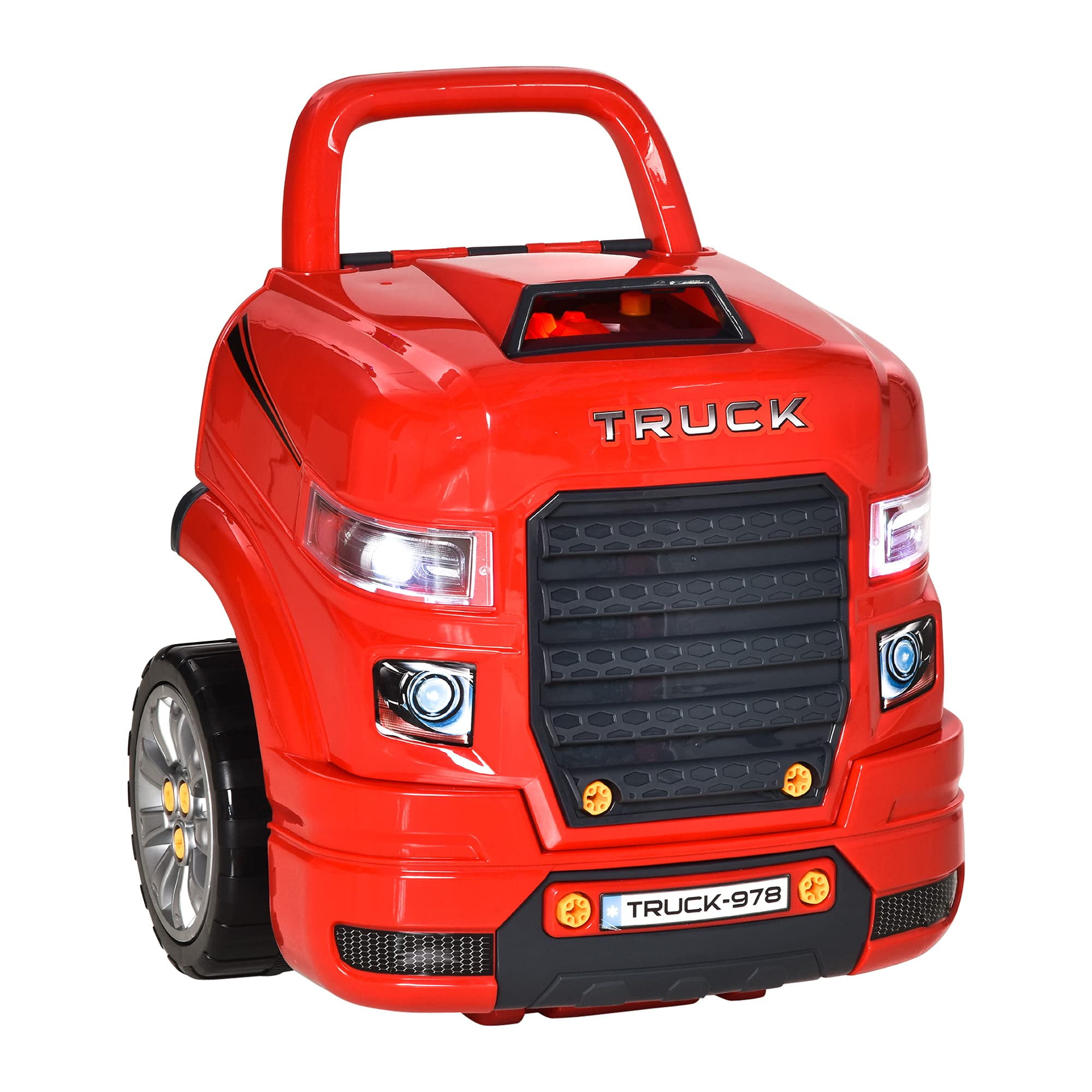 Juguete De Motor De Camión Qaba Kids Mechanic Juego De Reparación De Automóviles 3-5 Años