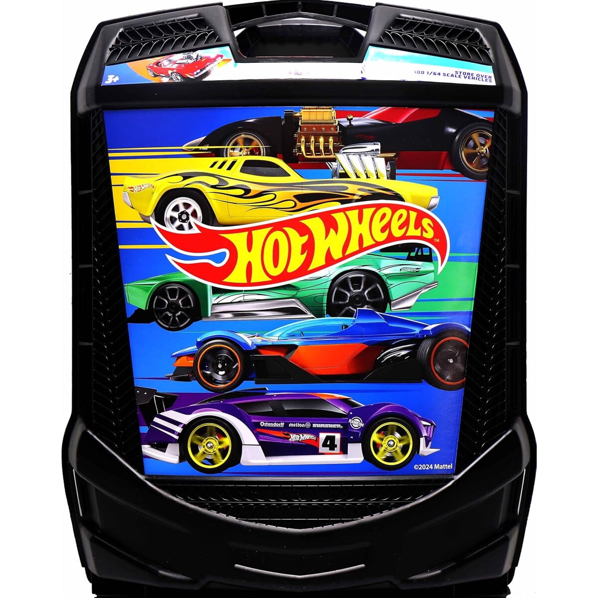 Maleta Hot Wheels Organizador 100 Autos Plástico Resistente