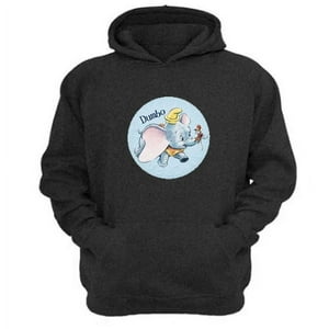 Genérico - Polerón Canguro Elefante Dibujos Animados Gris Oscuro Talla L Unisex