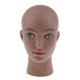 thumbnail image 5 of Cabeza De Maniquí Marrón Mujer Pro Cosmetología Peluca Sombrero Collar Modelo De Exhibición, 5 of 5