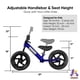 thumbnail image 5 of Bicicleta Balance KRIDDO para bebés de 18 meses a 5 años, 12 pulgadas, azul, 5 of 6