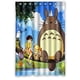 thumbnail image 1 of Cortina de ducha duradera de Mi vecino Totoro, juego de cortina de baño con ganchos, tamaño 48 x 72 pulgadas, 1 of 3