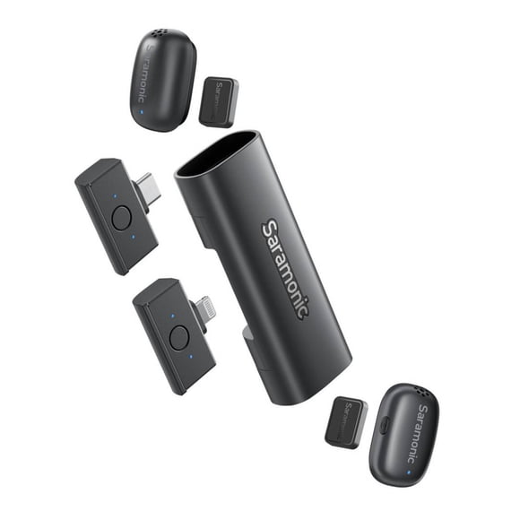 Micrófono Doble Saramonic Air SE-02 Wireless USB-C Lightning