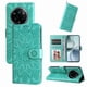 thumbnail image 1 of Funda tipo cartera FOXDOCK para Realme 14 Pro Plus , diseño girasol en relieve, cuero PU, cierre magnético, soporte y tarjetero, 1 of 5