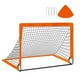 thumbnail image 2 of Red De Portería De Fútbol Para Ni?os, Puerta De Fútbol Compacta Para Parque, Jardín, Deporte Al Aire Libre, Color Naranja, 2 of 5