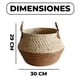 thumbnail image 2 of Canasto Macetero Yute Cesta Tejido Beige Hogar 30x29cm, 2 of 10