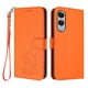 thumbnail image 1 of Funda de Gato tipo Libro para Samsung Galaxy S25 Edge, Naranja, 1 of 6