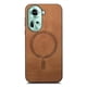 thumbnail image 2 of Magnetic Slim Case for OPPO Reno 11 5G with Camera Guard & Anti-Scratch Back Brown, 2 of 5