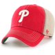 thumbnail image 1 of Gorra 47 Phillies roja con malla estilo camionero, ajustable, talla única, 1 of 3