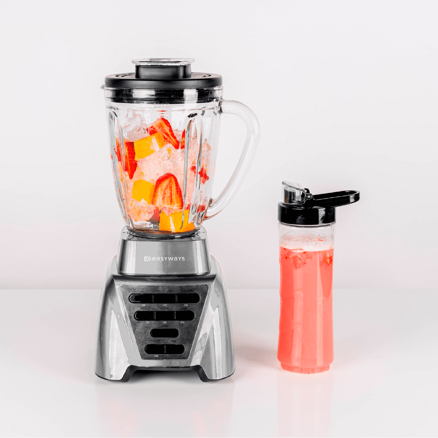 Licuadora Ultra Silver Gran Capacidad 1,75 L + Vaso To Go Easyways