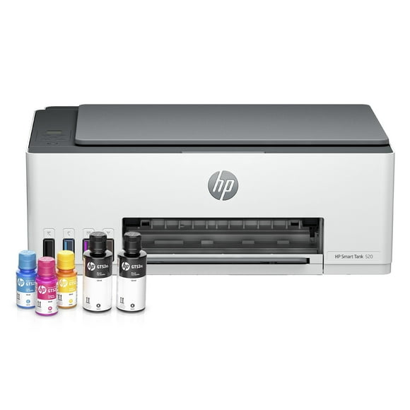 Impresora Multifuncional Inyección Térmica de Tinta Smart Tank 520 Blanco + Set de Botellas
