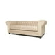 thumbnail image 2 of Sofá Chesterfield 3C Felpa Beige, 2 of 2