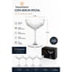 thumbnail image 3 of Set 4 Copas Martinis Margarita Cóctel Vidrio Tallado 240ml - Hausmann, 3 of 3