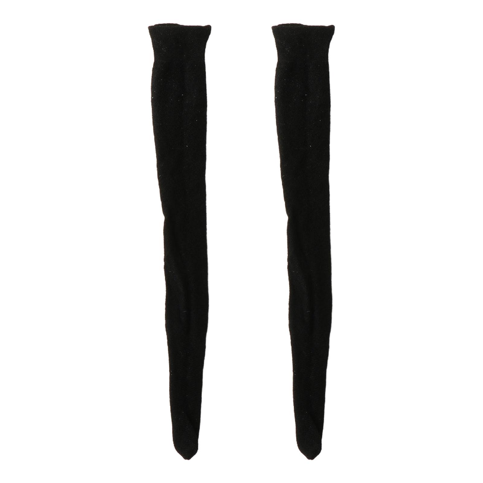 Bothyi - Medias Altas Hasta El Muslo A Escala 1/6 Para Muñecas Femeninas De 12 Pulgadas, Accesorio De Figura De Soldado, Negro