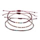 thumbnail image 1 of Pack Pulseras Picasso Rojas con Mostacillas de Plata rojo Talla única, 1 of 3
