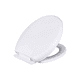 thumbnail image 1 of Tapa Baño Wc Asiento Inodoro Redondo Universal 6x36x42 Cm Blanco, 1 of 3