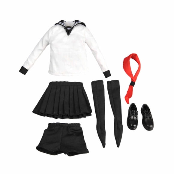 Traje De Uniforme Escolar Para Mujer A Escala 1/6 Para Figuras De Soldado De 12 Pulgadas