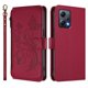 thumbnail image 2 of Funda Cartera Mariposa para [Xiaomi Redmi Note 12 5G] con Soporte y Cremallera Rojo, 2 of 6